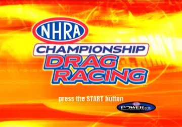 NHRA Championship Drag Racing screen shot title